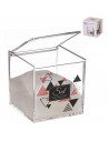 Tradineur - Set de salero y azucarero de metacrilato transparente con tapa, recipientes para guardar sal y azúcar, condimentos d