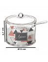 Tradineur - Set de salero y azucarero de metacrilato transparente con tapa, recipientes para guardar sal y azúcar, condimentos d