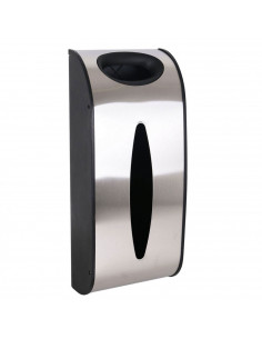 Dispensador de bolsas de 39.3 x 16,5 x 9 cm con apartado para guantes con soporte para pared. Surtidor de pared para sacos de pl