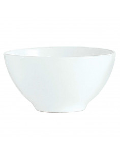 Tradineur - Tazón de vidrio opal, cuenco, bol para desayuno extra resistente, reciclable, postres, aperitivos, sopa, apto para l