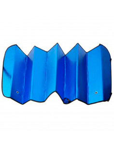 Tradineur - Parasol reflectante para coche, polietileno con película de aluminio, colocación con ventosas y gomas elásticas, pro