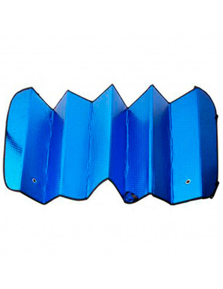Tradineur - Parasol reflectante para coche, polietileno con película de aluminio, colocación con ventosas y gomas elásticas, pro