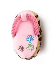 Tradineur - Peluche con forma de zapatilla - Fabricado en España - Juguetes para animales domésticos - 15,5 x 10 x 9 cm - Color