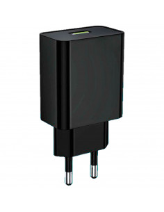 Tradineur - Cargado de móviles 2.4A - Alto rendimiento / Carga rápida / Calidad - 1 Puertos USB - Sin cable - Color Negro