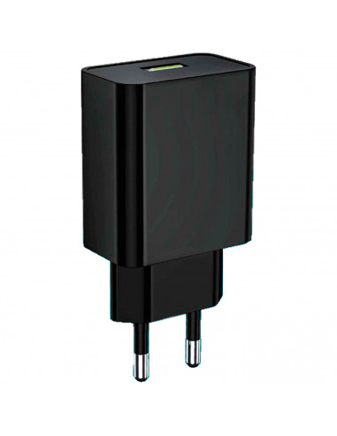 Tradineur - Cargado de móviles 2.4A - Alto rendimiento / Carga rápida / Calidad - 1 Puertos USB - Sin cable - Color Negro