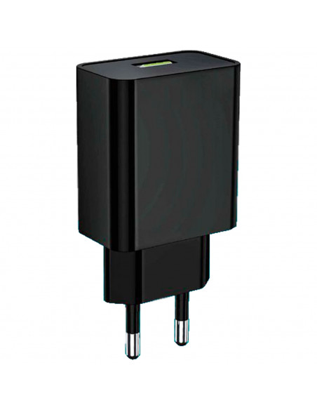 Tradineur - Cargado de móviles 2.4A - Alto rendimiento / Carga rápida / Calidad - 1 Puertos USB - Sin cable - Color Negro