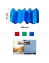 Tradineur - Parasol reflectante de coche, polietileno con película de aluminio, colocación con ventosas y gomas elásticas, prote