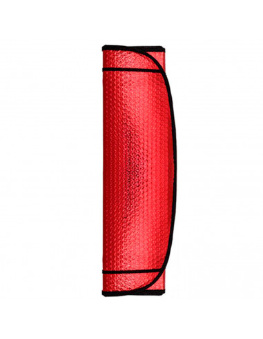 Tradineur - Parasol reflectante de coche, polietileno con película de aluminio, colocación con ventosas y gomas elásticas, prote