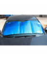 Tradineur - Parasol reflectante de coche, polietileno con película de aluminio, colocación con ventosas y gomas elásticas, prote