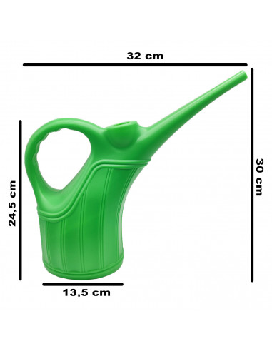 Tradineur - Regadera de plástico, fácil llenado, ligera y versátil, regar plantas, flores, interior y exterior, accesorio de jar