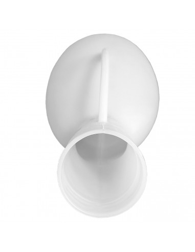 Tradineur - Orinal para hombre con asa, plástico, botella orina caballero, urinario adultos, inodoro portátil, emergencias, anci