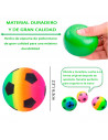 Tradineur - Pelota de fútbol antiestrés, poliuretano blando, bola calmante para aliviar el estrés, regalo original, Ø 6,3 cm, mu