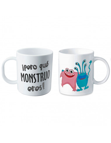 Tradineur - Taza de cerámica con dibujos y frases divertidas, taza para café, té, infusiones, desayuno, apta para lavavajillas y
