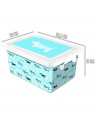 Tradineur  Caja de almacenamiento  Diseño Perro  Capacidad de 7,5 Litros  Fabricado en España - Contenedor para almacenar ju