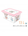 Tradineur  Caja de almacenamiento  Diseño Volar  Capacidad de 13 Litros  Fabricado en España - Contenedor para almacenar jug