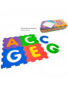 Tradineur - Pack de 26 baldosas de goma eva con letras desmontables, abecedario, esterilla, puzzle para habitación de bebé, niño