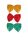 Tradineur - Pajarita con lentejuelas para disfraces - Fabricado en 100% poliéster - accesorio de carnaval, halloween, cosplay -