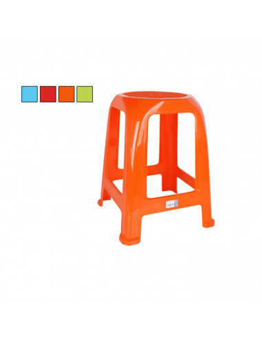Taburete rectangular de plástico multiusos, banqueta de plástico, colores surtidos, 26 x 47 x 26 cm. Taburete rectangular de plá