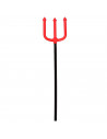 Tradineur - Tridente de demonio de plástico, complemento para disfraz de diablo, Satán, carnaval, Halloween, cosplay, niños y ad