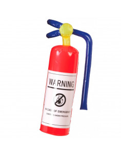 Tradineur - Extintor hinchable de plástico, accesorio inflable para disfraz de bombero, carnaval, Halloween, cosplay, fiestas, 5