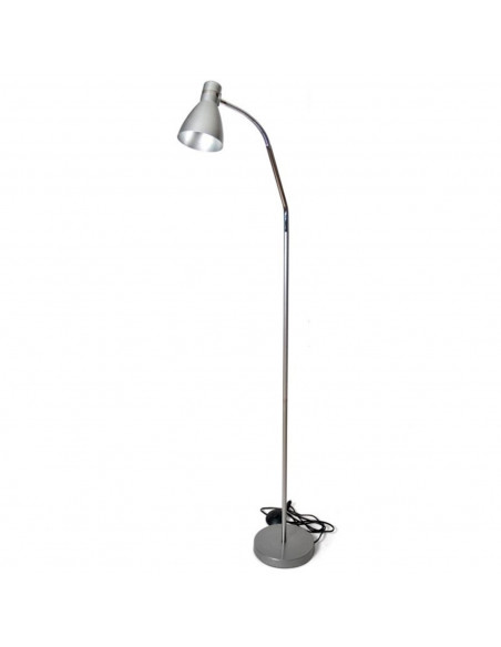 Tradineur - Lámpara de pie metálica, incluye brazo oscilante, lámpara de lectura ajustable con enchufe, casquillo E27, 40W, inte Tradineur - Lámpara de pie metálica, incluye brazo oscilante, lámpara de lectura ajustable con enchufe, casquillo E27, 40W, inte