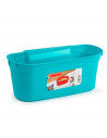 Tradineur - Cesta de plástico de color surtido, recogedora para múltiples usos, de 13 x 30 x 17 cm. Recogedor para distintos uso