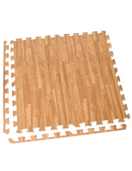 Tradineur - Pack de 4 baldosas de goma eva, grosor de 1 cm, esterilla, puzzle para suelo de gimnasio, fitness, yoga, alfombrilla