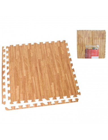 Tradineur - Pack de 4 baldosas de goma eva, grosor de 1 cm, esterilla, puzzle para suelo de gimnasio, fitness, yoga, alfombrilla
