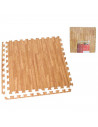 Tradineur - Pack de 4 baldosas de goma eva, grosor de 1 cm, esterilla, puzzle para suelo de gimnasio, fitness, yoga, alfombrilla