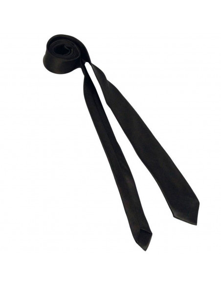 Tradineur - Corbata fina para adulto, 100% poliéster, accesorio para disfraz de carnaval, halloween, cosplay, fiestas, cumpleaño Tradineur - Corbata fina para adulto, 100% poliéster, accesorio para disfraz de carnaval, halloween, cosplay, fiestas, cumpleaño