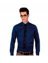 Tradineur - Corbata fina para adulto, 100% poliéster, accesorio para disfraz de carnaval, halloween, cosplay, fiestas, cumpleaño