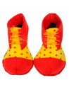 Tradineur - Zapatos de payaso infantiles con lunares, accesorios para disfraz, carnaval, Halloween, cosplay, circo, fiestas, cum