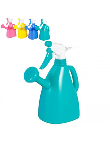 Tradineur - Pulverizador  y regadera 2 en 1 de plástico de color surtido con capacidad de 900 ml con medidas de 23 x 18 x 8 cm.