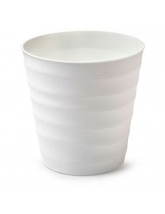 Tradineur - Maceta redonda - Diseño Desert (Ø 16 cm) - Fabricado en plástico - Ideal para jardín exterior, terraza o balcón - Co
