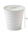 Tradineur - Maceta redonda - Diseño Desert (Ø 16 cm) - Fabricado en plástico - Ideal para jardín exterior, terraza o balcón - Co