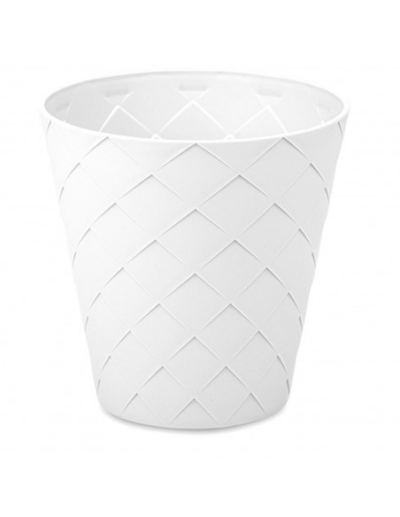 Tradineur - Maceta redonda - Diseño Palm (Ø 16 cm) - Fabricado en plástico - Ideal para jardín exterior, terraza o balcón - Colo