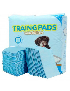 Tradineur - Pack de 20 empapadores para perros, alfombrillas higiénicas de entrenamiento para mascotas, súper absorbentes, anti