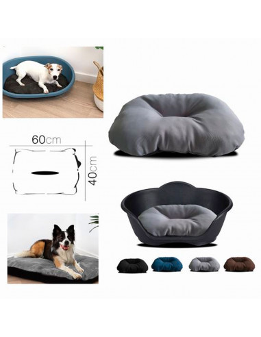 Tradineur - Cojín para mascota - Fabricado en Poliéster - Cama para mascotas, redonda, lavable - 40 x 60 cm - Modelo Surtido