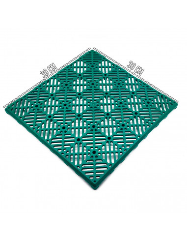 Tradineur - Baldosa / Loseta para exteriores - Fabricado en Plástico - Ideal para piscina, terrazas, jardín - Desmontable y Anti