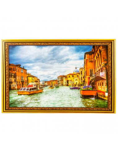 Tradineur - Puzzle/Rompecabezas de 2000 piezas del Canal de Venecia - Fabricación en cartón - Rompecabezas para toda la familia