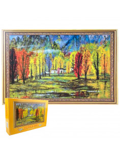 Tradineur - Puzzle/Rompecabezas de 2000 piezas de un paisaje pintado - Fabricación en España - Rompecabezas para toda la familia