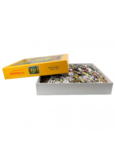 Tradineur - Puzzle/Rompecabezas de 2000 piezas de un paisaje pintado - Fabricación en España - Rompecabezas para toda la familia