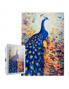 Tradineur - Puzzle/Rompecabezas de 1000 piezas - Diseño Pavo Real - Fabricación en España - Rompecabezas para toda la familia -