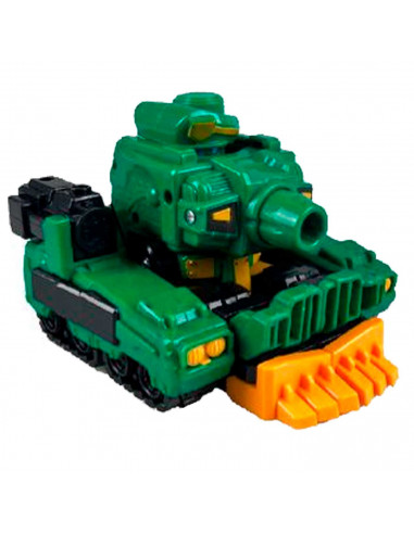 Tradineur - Robot articulable transformable en tanque - Fabricado en España - 2 Modos de transformación - 13 x 12,5 x 6 cm - Col