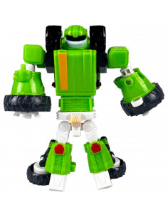 Tradineur - Robot articulable transformable en tractor - Fabricado en España - 2 Modos de transformación - 13 x 12,5 x 6 cm - Co