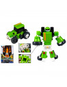 Tradineur - Robot articulable transformable en tractor - Fabricado en España - 2 Modos de transformación - 13 x 12,5 x 6 cm - Co