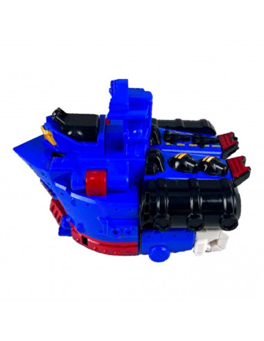 Tradineur - Robot articulable transformable en Barco - Fabricado en España - 2 Modos de transformación - 13 x 12,5 x 6 cm - Colo