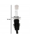 Tradineur - Pack de 2 tapones vertedores de plástico, incluyen tapa antigoteo, dosificadores, boquillas para botellas de vino, l