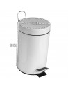 Tradineur - Papelera modelo Sena con pedal - Cierre Suave - Fabricado en Metal - Capacidad de 5 Litros - 30 x 21 x 21 cm - Color