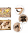 Tradineur - Tapa de madera para contador, cubre cuadro de luz con cierre metálico, accesorio decorativo, original, resistente (M